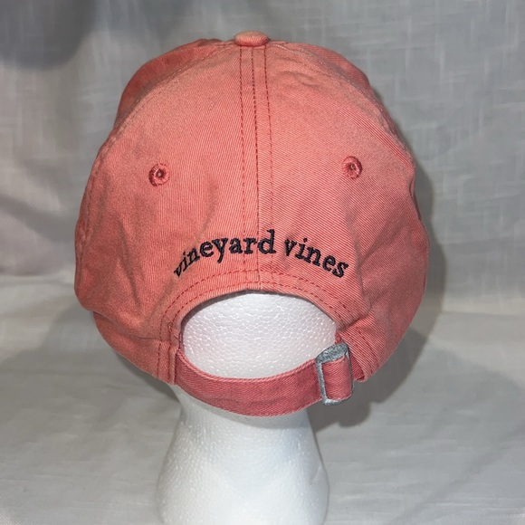 Vineyard Vines Pink Whale Baseball Adjustable Hat Cap - Picture 3 of 7